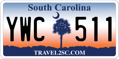 SC license plate YWC511