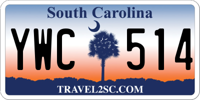 SC license plate YWC514