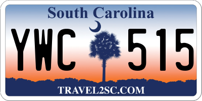 SC license plate YWC515