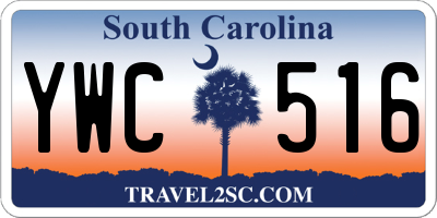 SC license plate YWC516