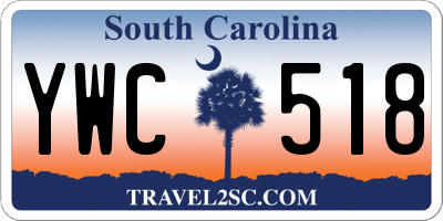 SC license plate YWC518