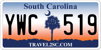 SC license plate YWC519