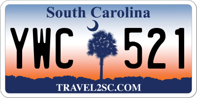 SC license plate YWC521