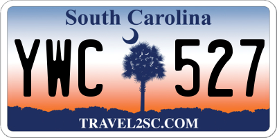 SC license plate YWC527