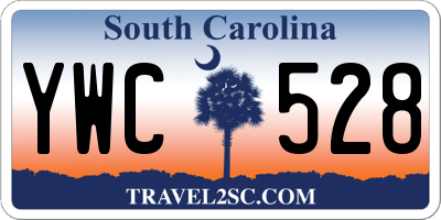 SC license plate YWC528
