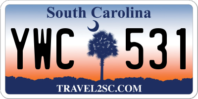 SC license plate YWC531