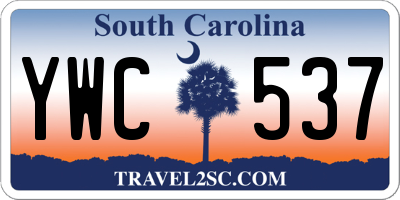 SC license plate YWC537