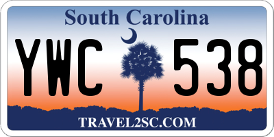 SC license plate YWC538