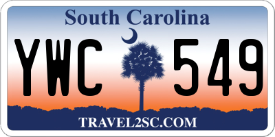 SC license plate YWC549