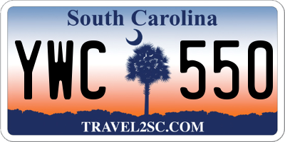 SC license plate YWC550