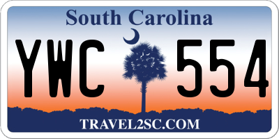 SC license plate YWC554