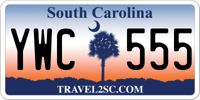 SC license plate YWC555