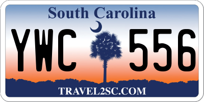 SC license plate YWC556