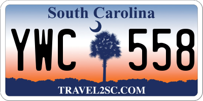 SC license plate YWC558