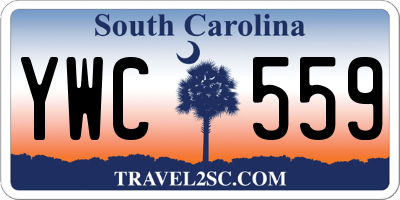 SC license plate YWC559