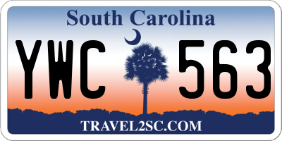 SC license plate YWC563