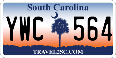 SC license plate YWC564
