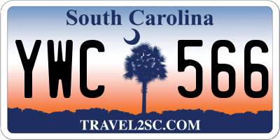 SC license plate YWC566