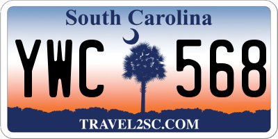 SC license plate YWC568
