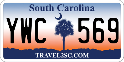 SC license plate YWC569