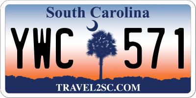 SC license plate YWC571