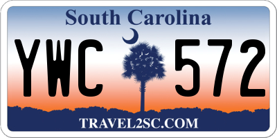 SC license plate YWC572