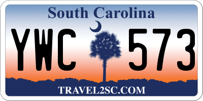 SC license plate YWC573