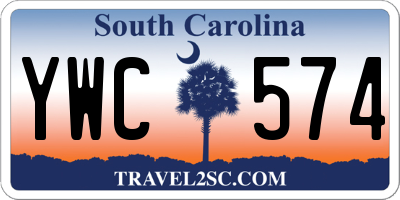 SC license plate YWC574