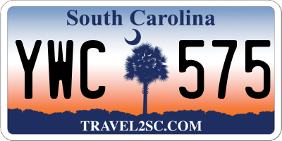 SC license plate YWC575