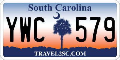 SC license plate YWC579