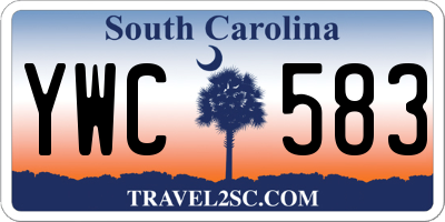 SC license plate YWC583