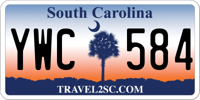 SC license plate YWC584
