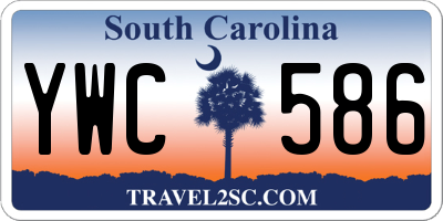 SC license plate YWC586