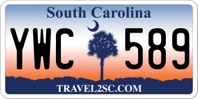 SC license plate YWC589