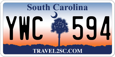 SC license plate YWC594