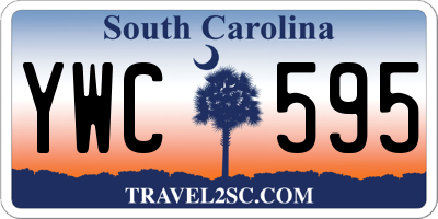 SC license plate YWC595