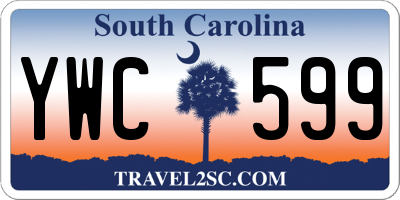SC license plate YWC599
