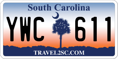 SC license plate YWC611