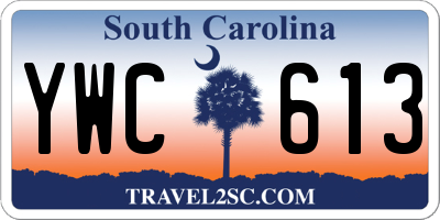 SC license plate YWC613