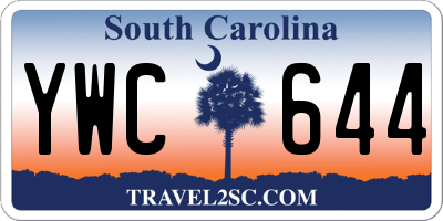 SC license plate YWC644
