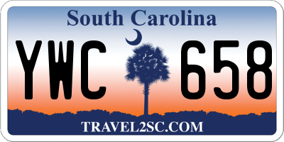 SC license plate YWC658