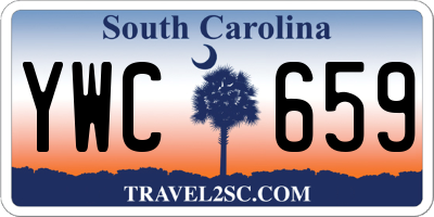SC license plate YWC659