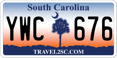 SC license plate YWC676