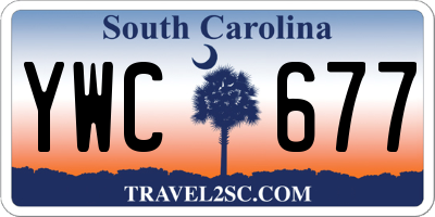 SC license plate YWC677