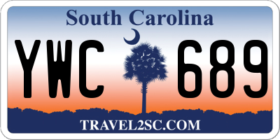 SC license plate YWC689