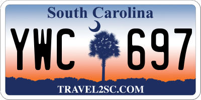 SC license plate YWC697