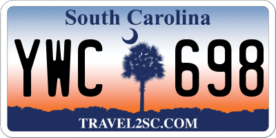 SC license plate YWC698