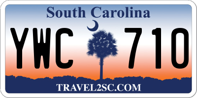 SC license plate YWC710