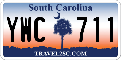 SC license plate YWC711