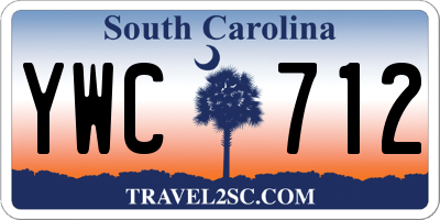 SC license plate YWC712